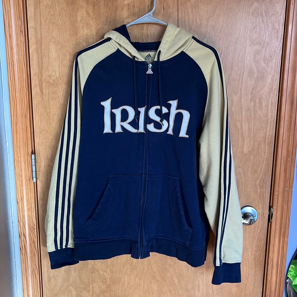 Adidas Notre Dame Irish Zip-up Hoodie
